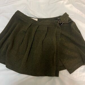 Zara Kids Olive Green Skirt with Buckle